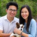 Michael and Lisa Chen with their trained puppy
